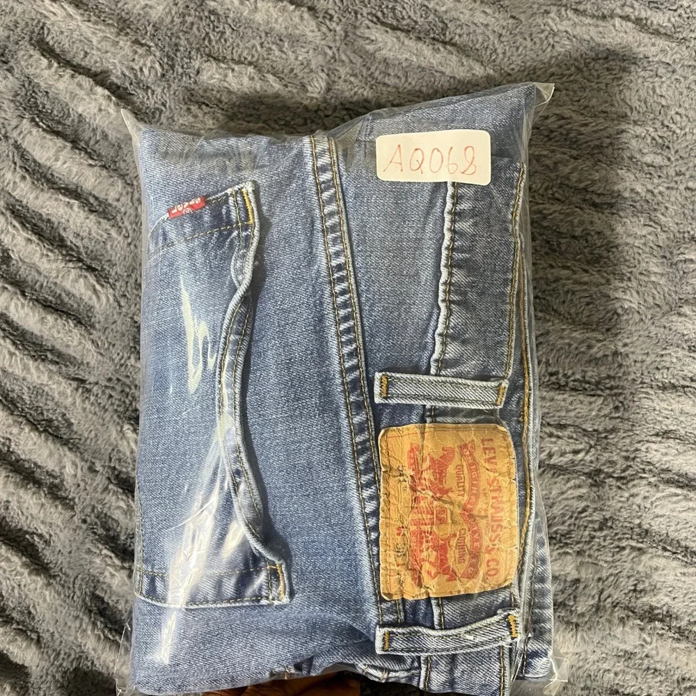 Levis 541 Athletic Taper Mens Jeans 38x34 Blue Medium Wash Stretch Denim AQ068‎